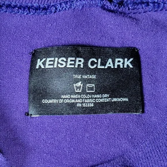 Keiser Clark Creatures Of The‎ Night T-Shirt Mens Size XL Purple Wolves Box Tee